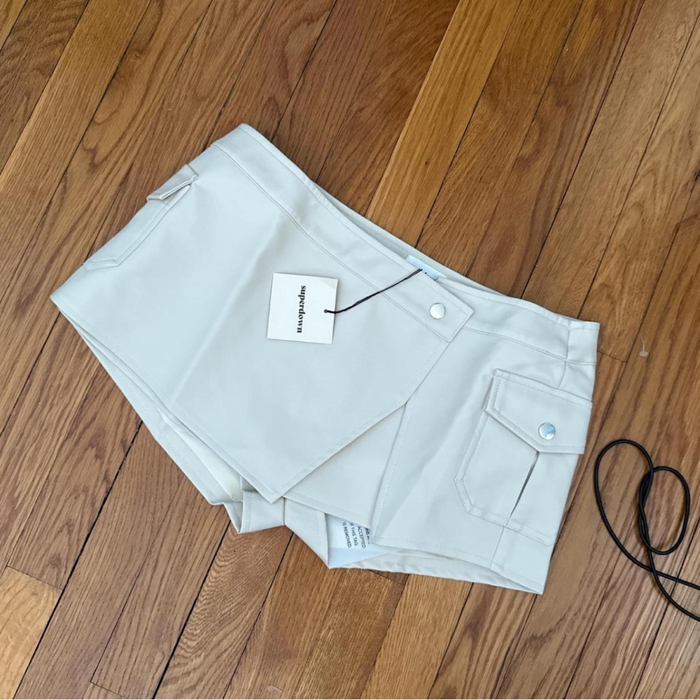 REVOLVE Cream Mini Skirt